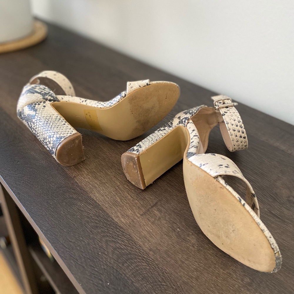 Lulu’s Taylor Ankle Strap Heel in Snake Print - Picture 10 of 10